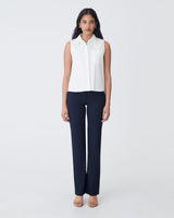Annalee Classic Pants in navy — full-length view
