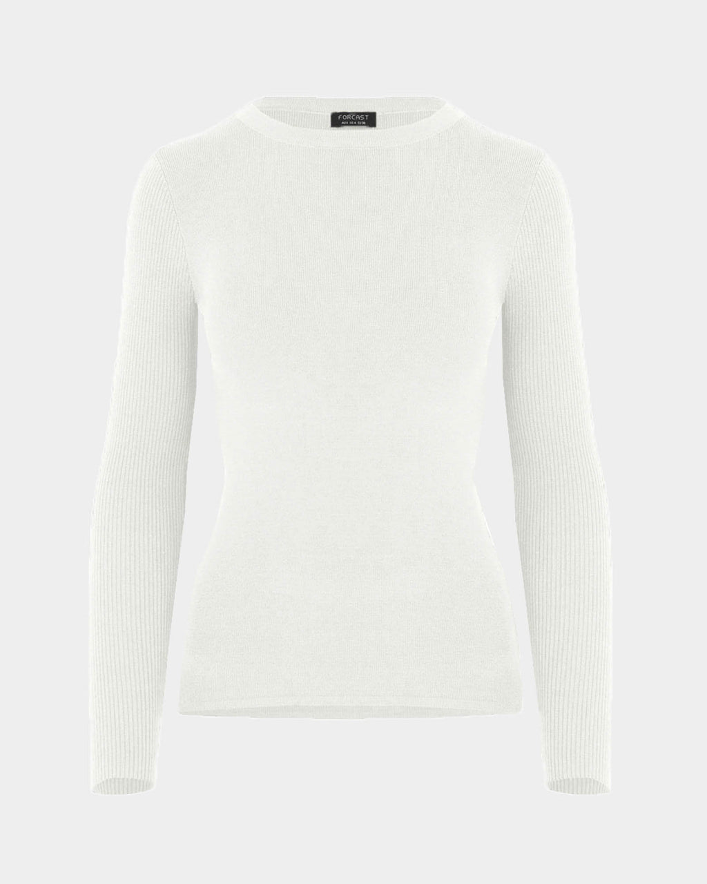Tania Crew Neck Knit in ivory — product-only view