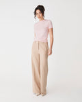 Catherine Short Sleeve Knit in primrose pink — full-length view
