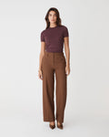 Catherine Short Sleeve Knit in shiraz — full-length view