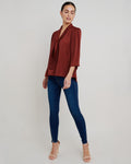 Yaretzi Tie Neck Blouse