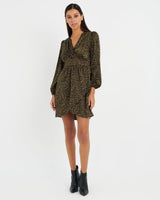 Marion Printed Crossover Dress
