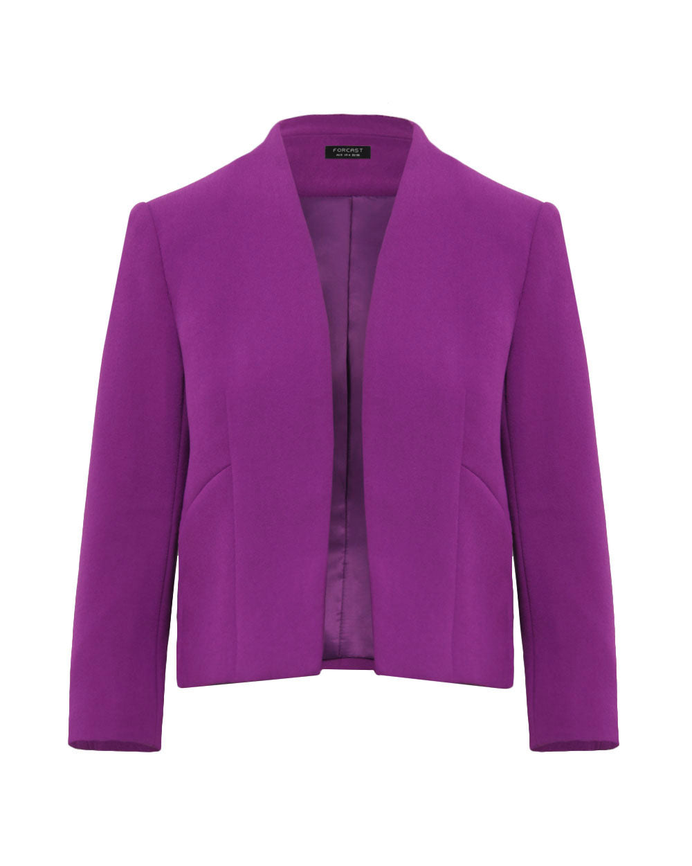 Polina Short Jacket in vivid purple — product-only view