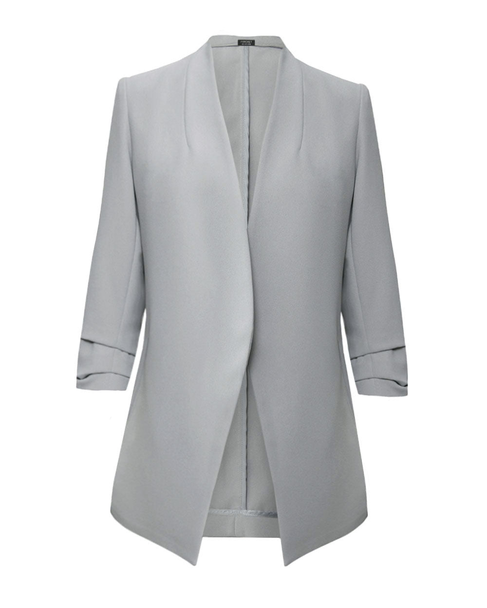 Carter 2 Collarless Blazer in grey — product-only view