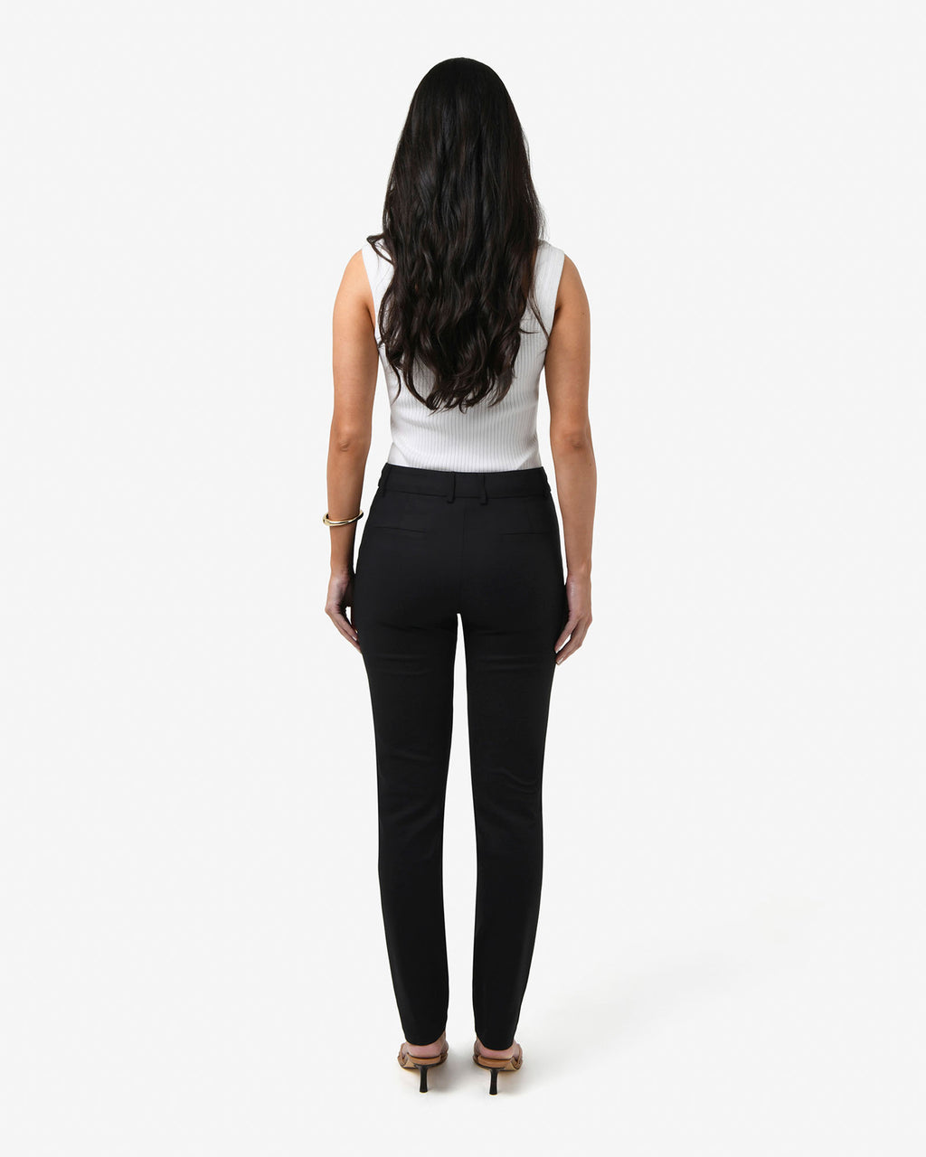 Stella Tall Trousers in black — back view