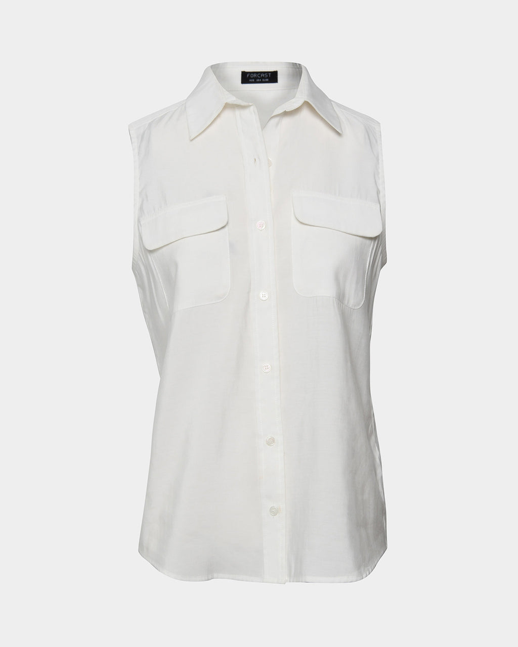 Aimee Sleeveless Shirt in ivory — view 5