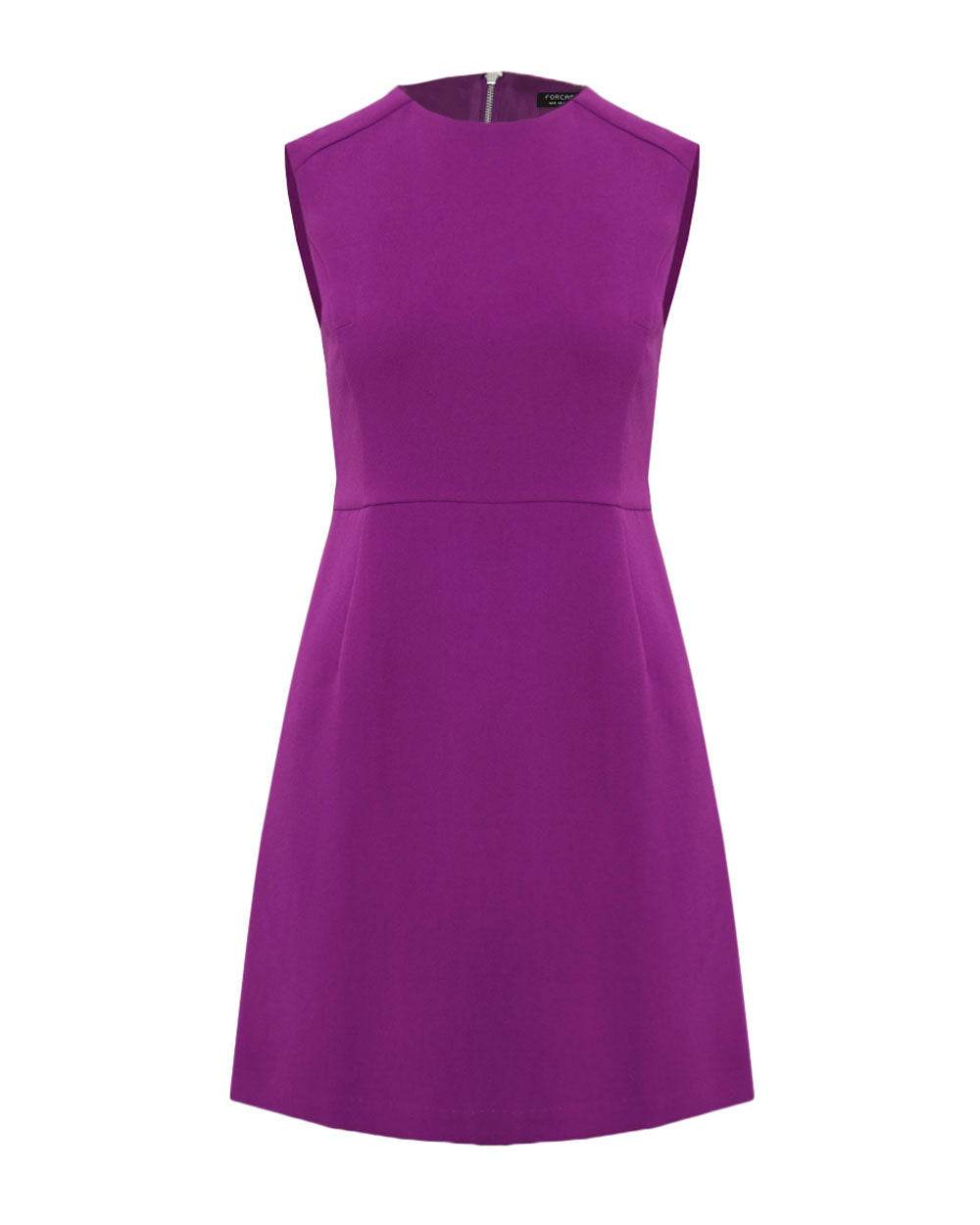 Polina Sleeveless Dress in vivid purple — product-only view