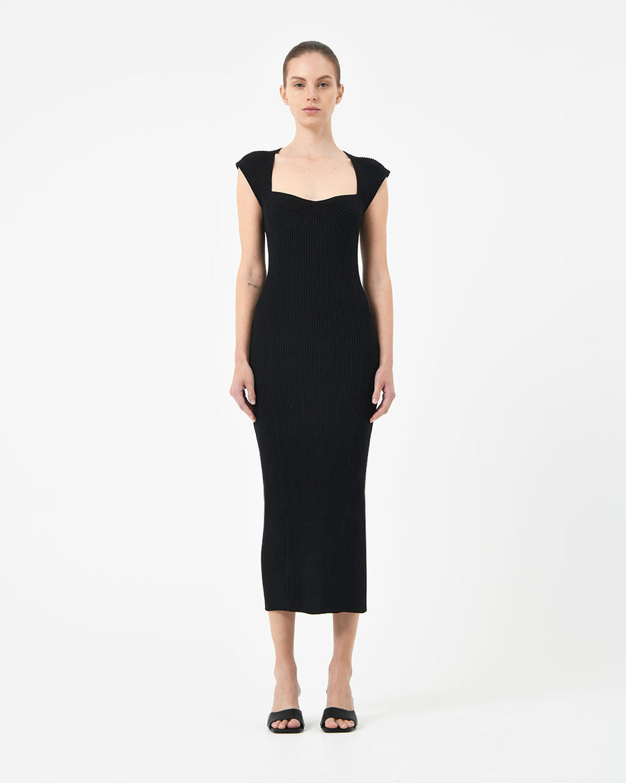 Mara Heart Neck Knit  Dress