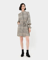 Vivi Geo Print Flare Dress