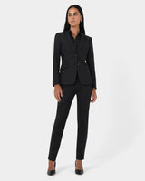 Lauren Single Breasted Jacket in black — full-length view