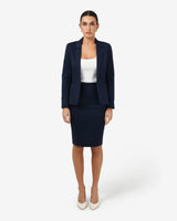 Safira Suit Jacket in navy — full-length view