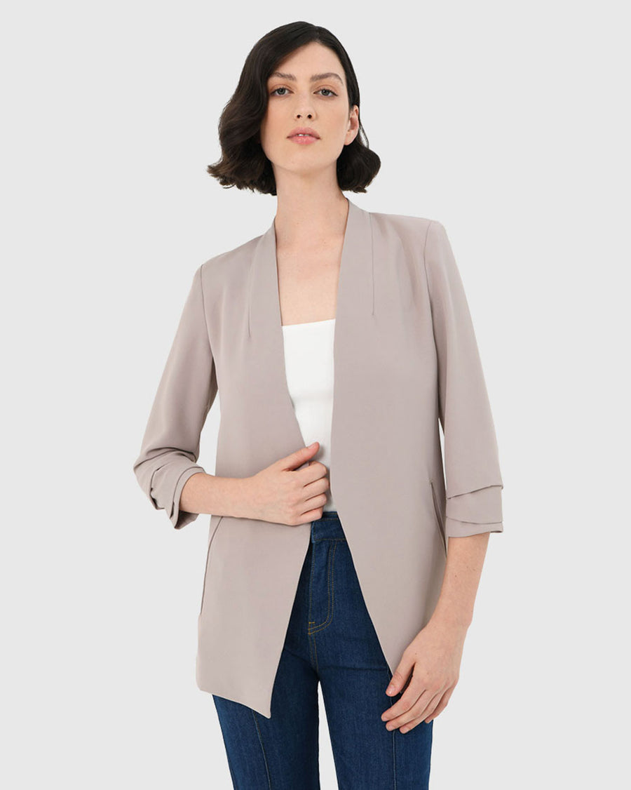 Carter 3 Collarless Blazer
