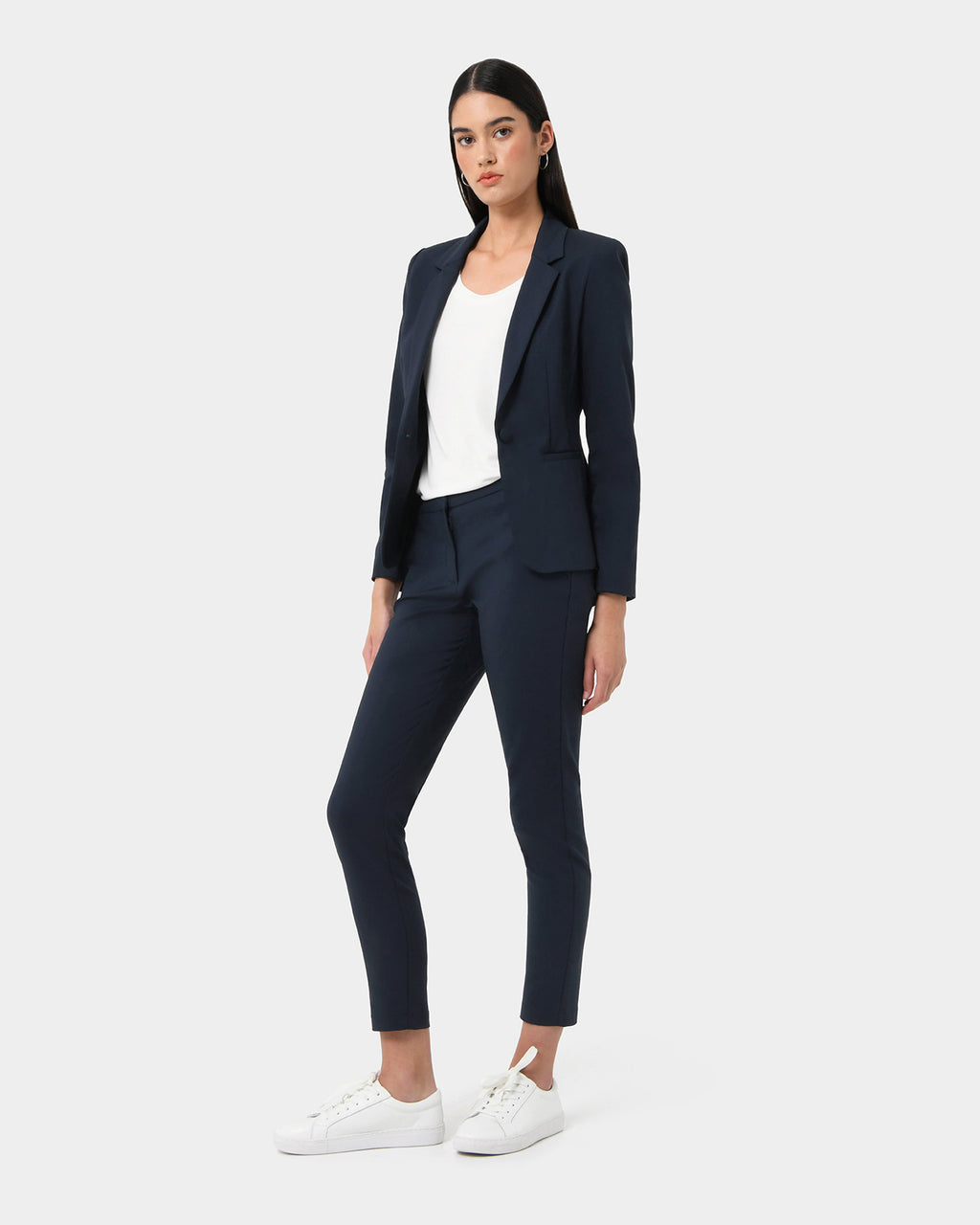 Taylor 2 Suit Jacket in navy — full-length view 2