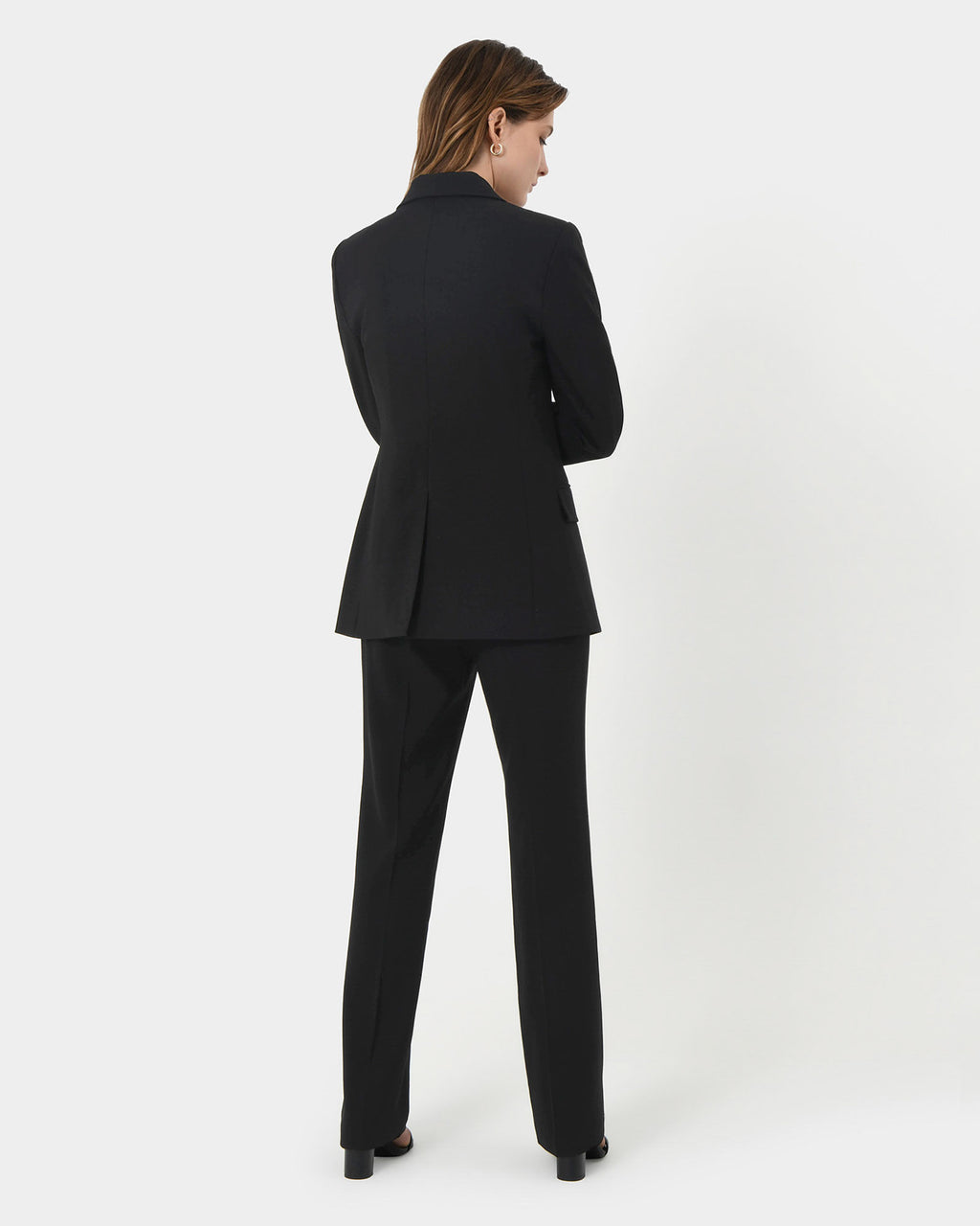 Hunter Single Breasted Blazer in black — back view