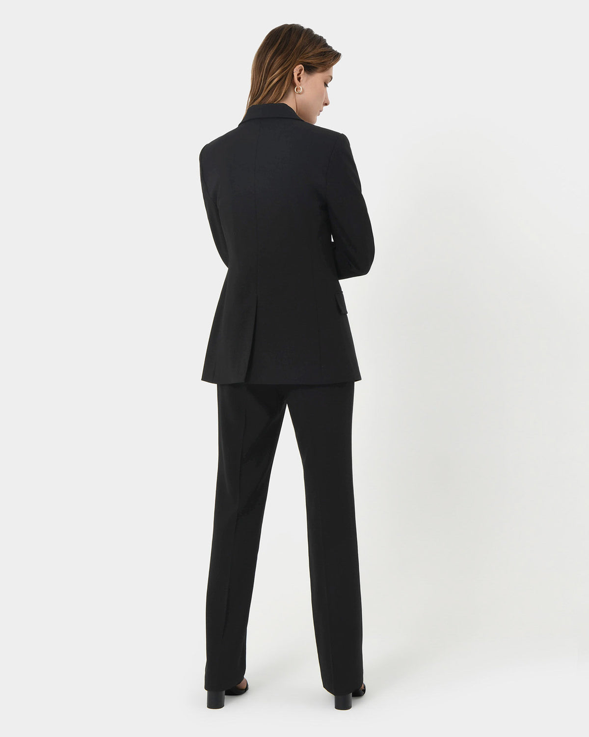 Hunter Single Breasted Blazer in black — back view