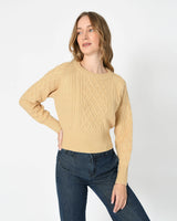 Carolyn Cropped Cable Knit