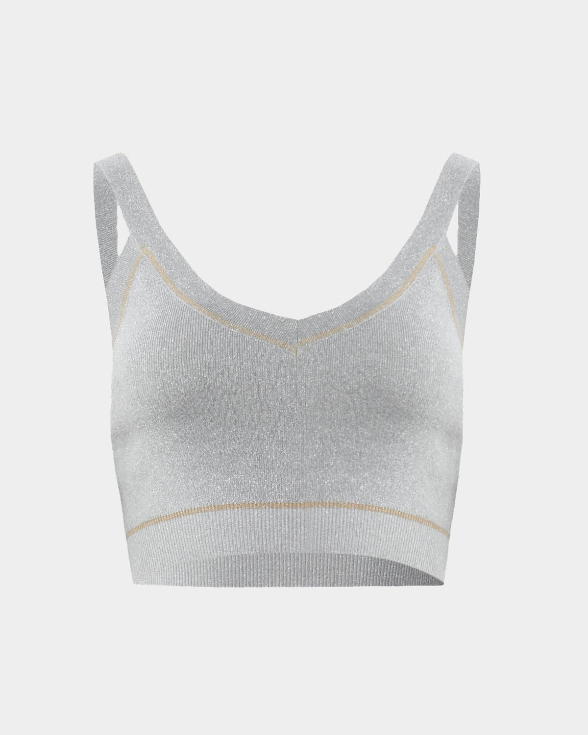Shay Lurex Knit Bra Top