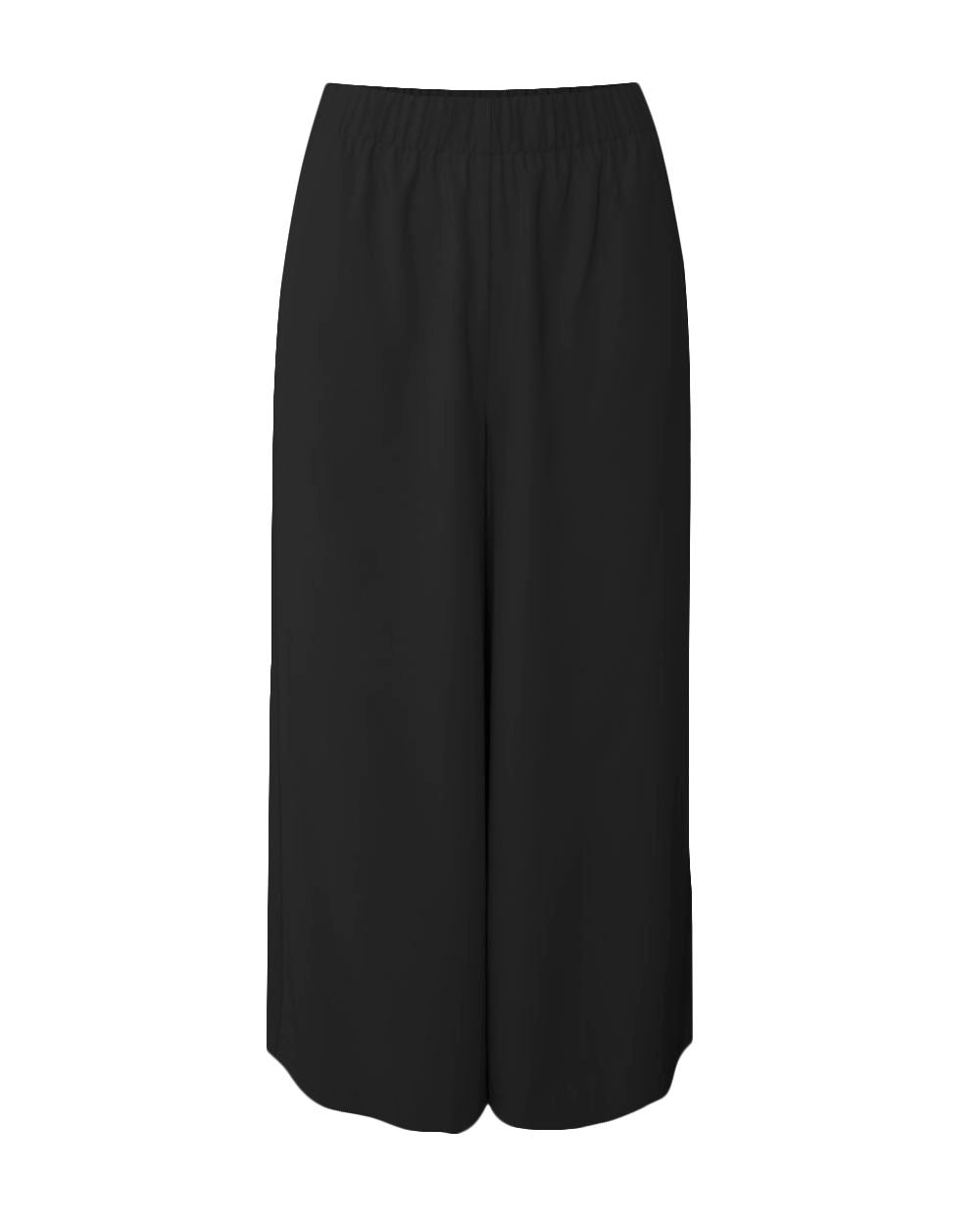 Dixie Cropped Palazzo Pants in black — product-only view