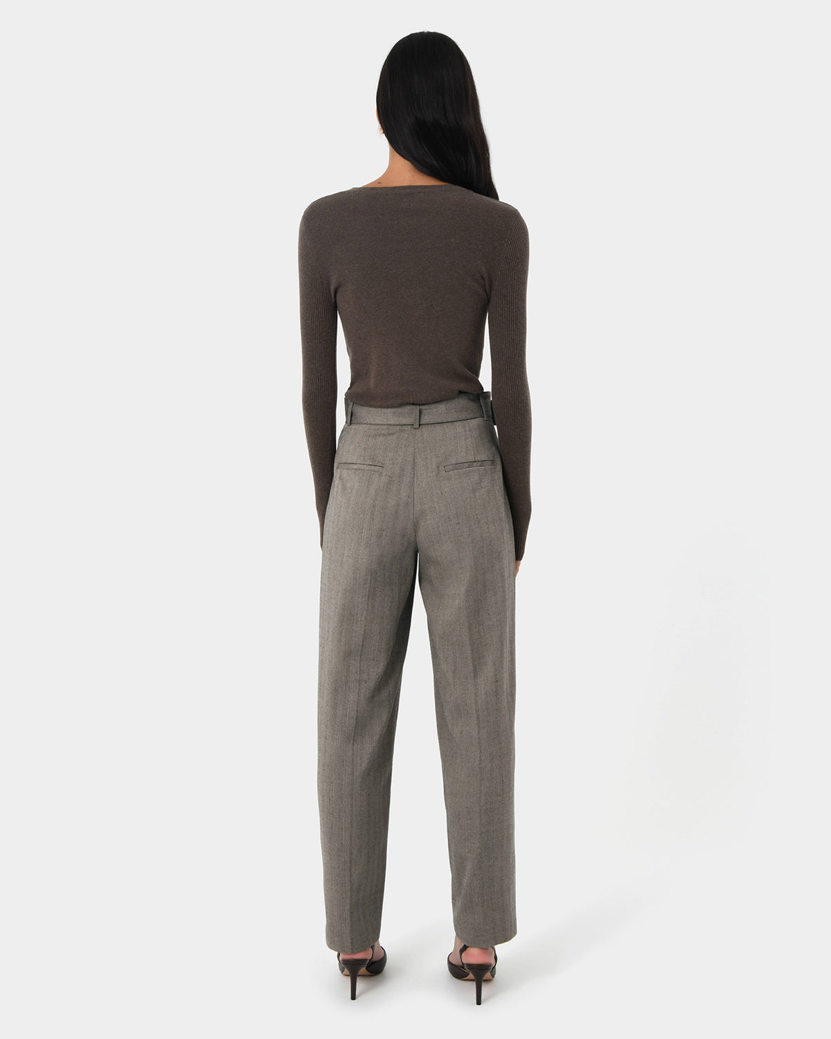 Allara Herringbone Trousers
