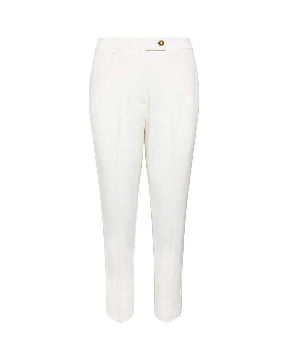 Ester Slim Leg Trousers in ivory — product-only view