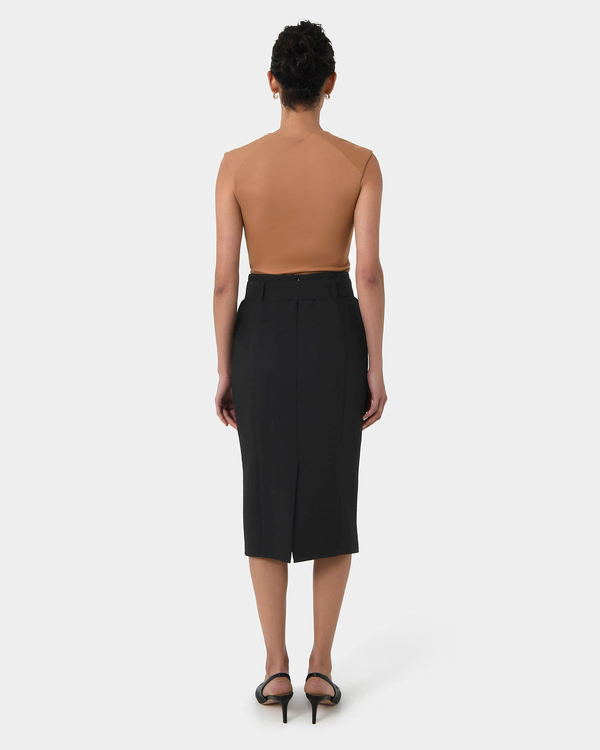 Victoria Belted Pencil Skirt