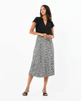 Matisse Pleated Floral Skirt