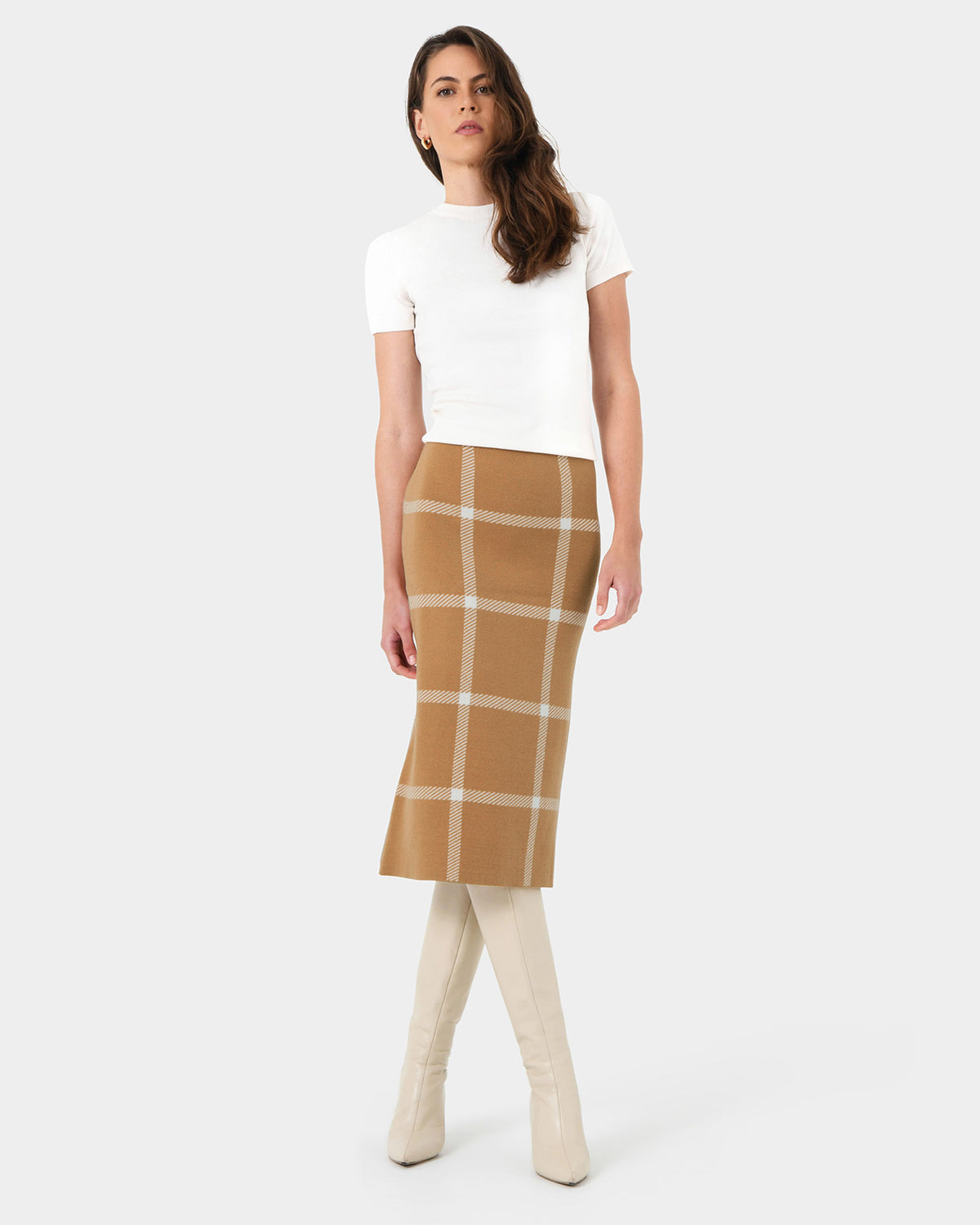 Evia Midi Knit Skirt