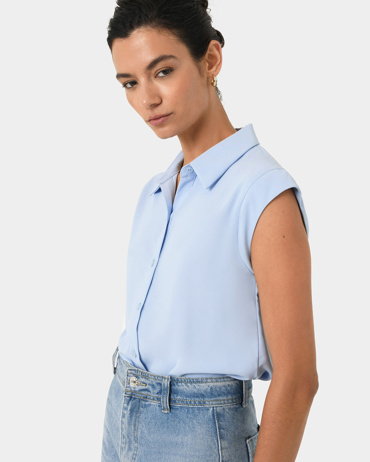Katerina Cap Sleeve Shirt
