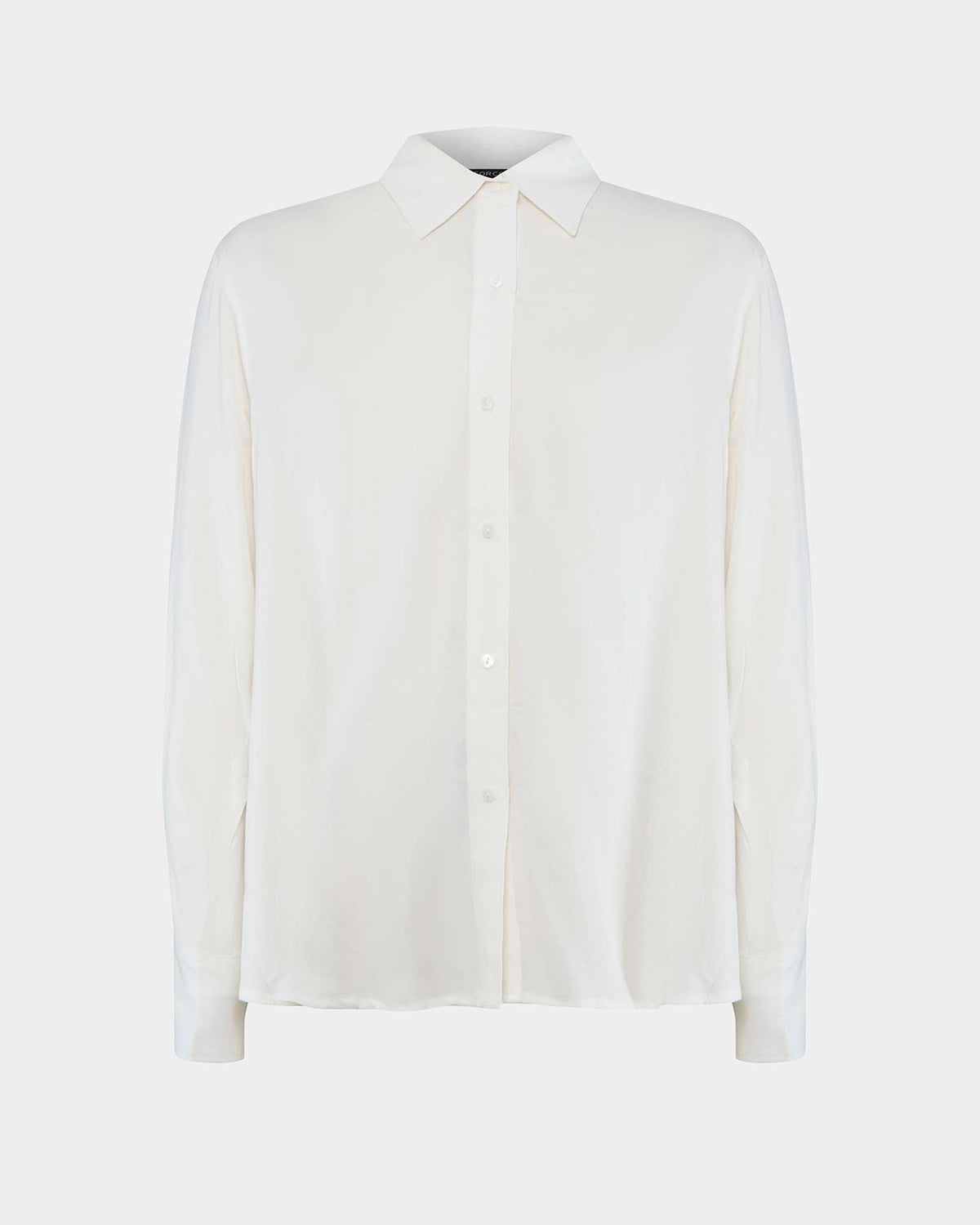 Marseille Button Up Blouse in ivory — product-only view