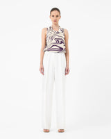 Gaia Printed Cowl Neck Top