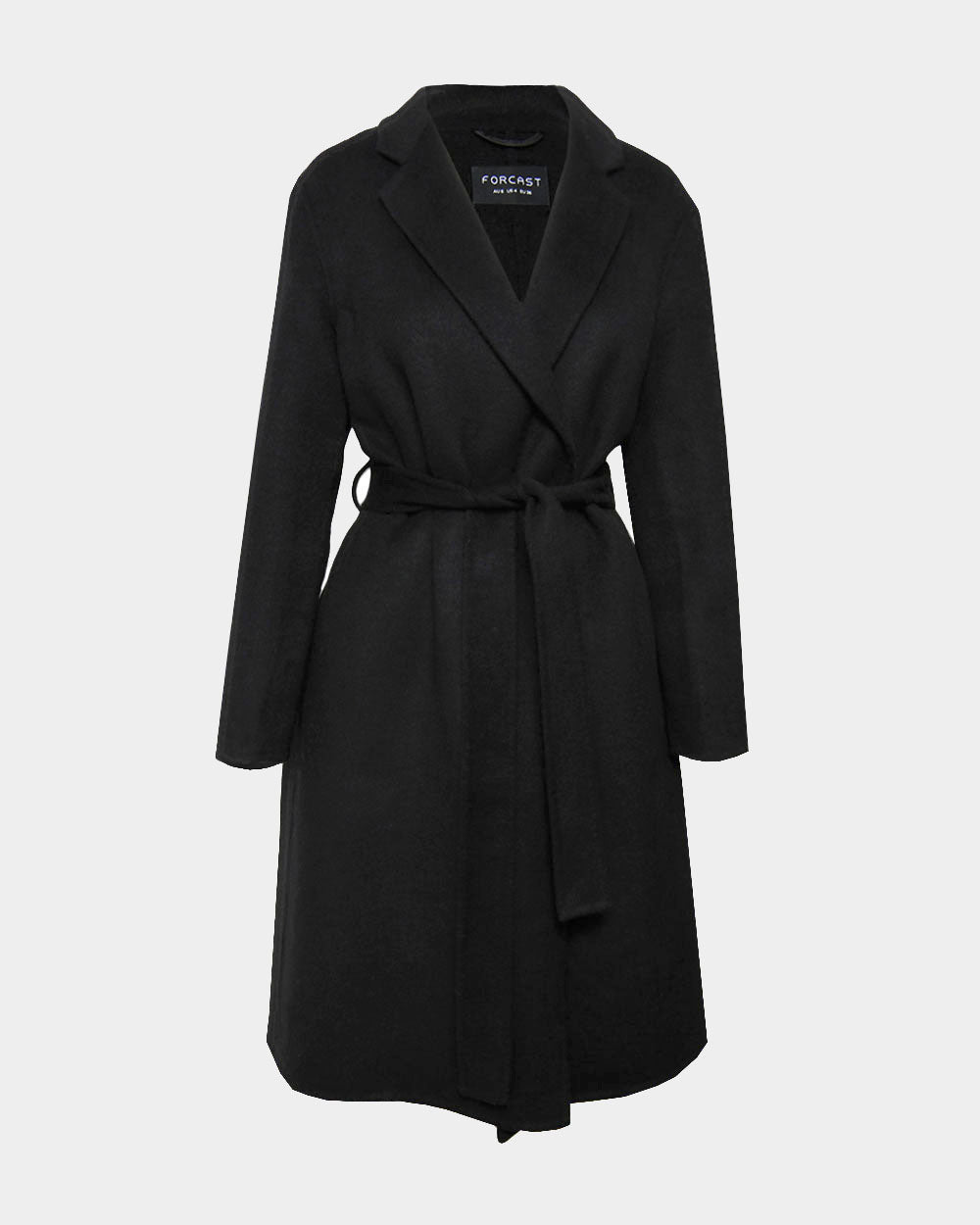 Collins Wool Blend Coat in black — product-only view