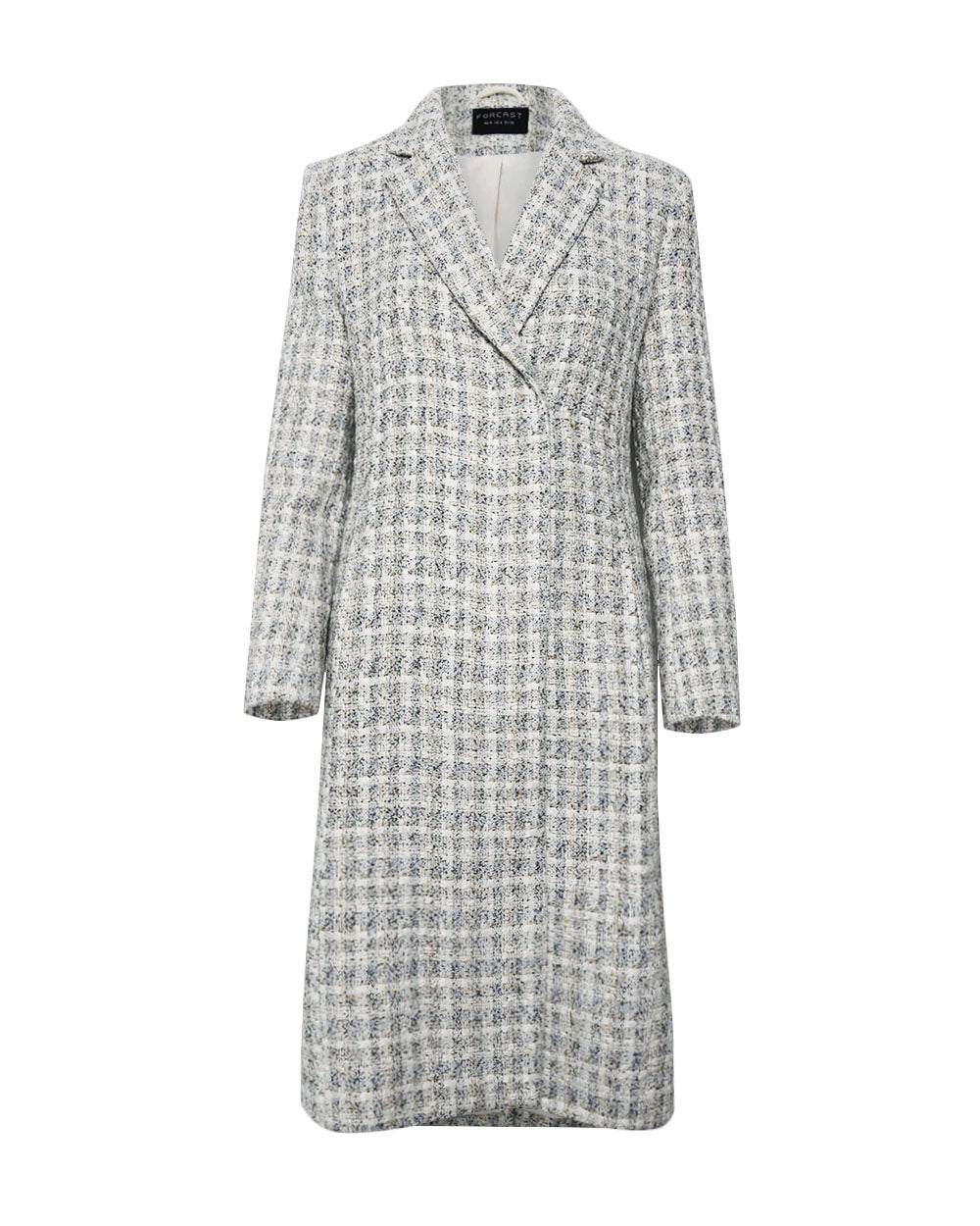 Amal Tweed Coat in multi — product-only view