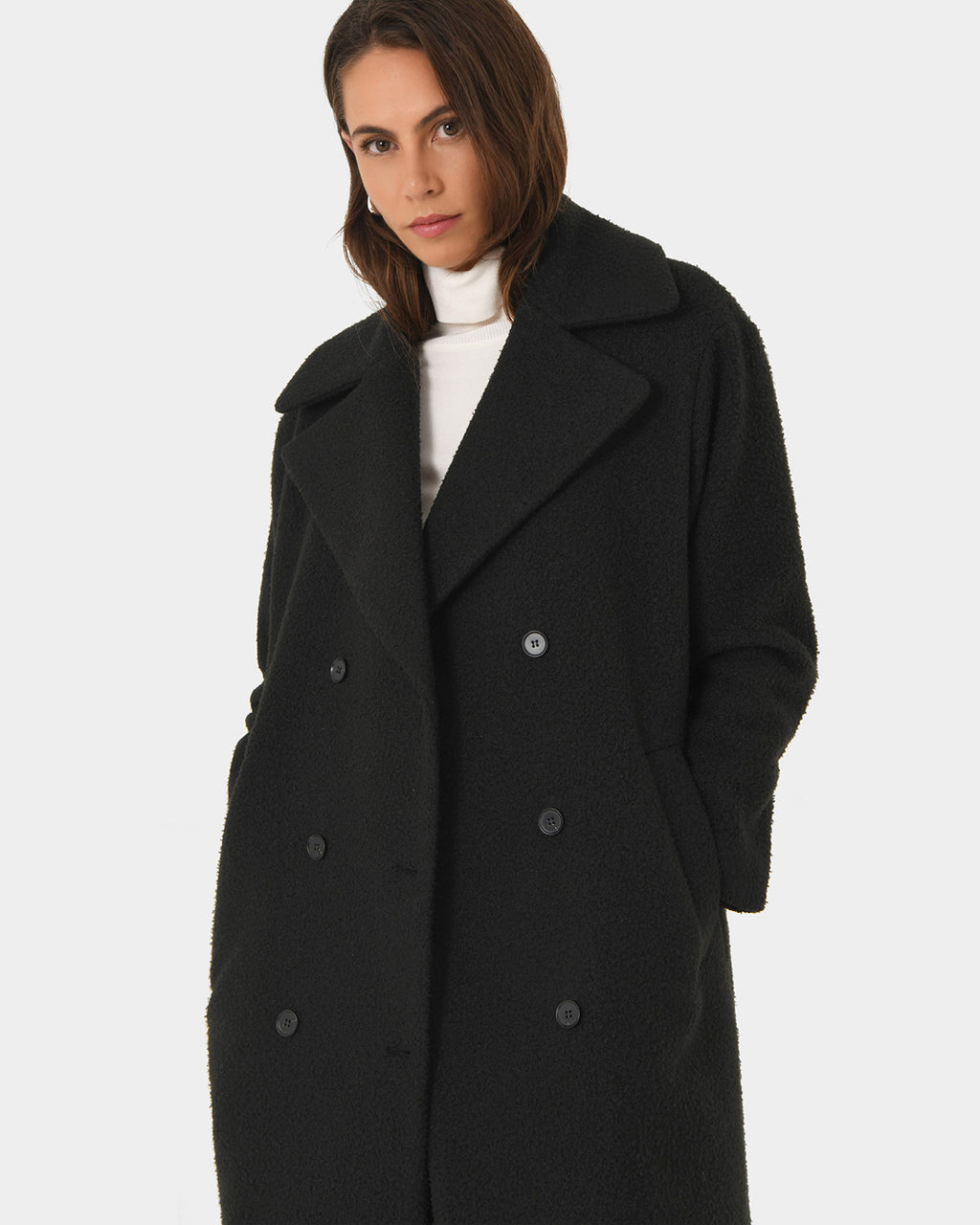 Zahra Boucle Yarn Coat