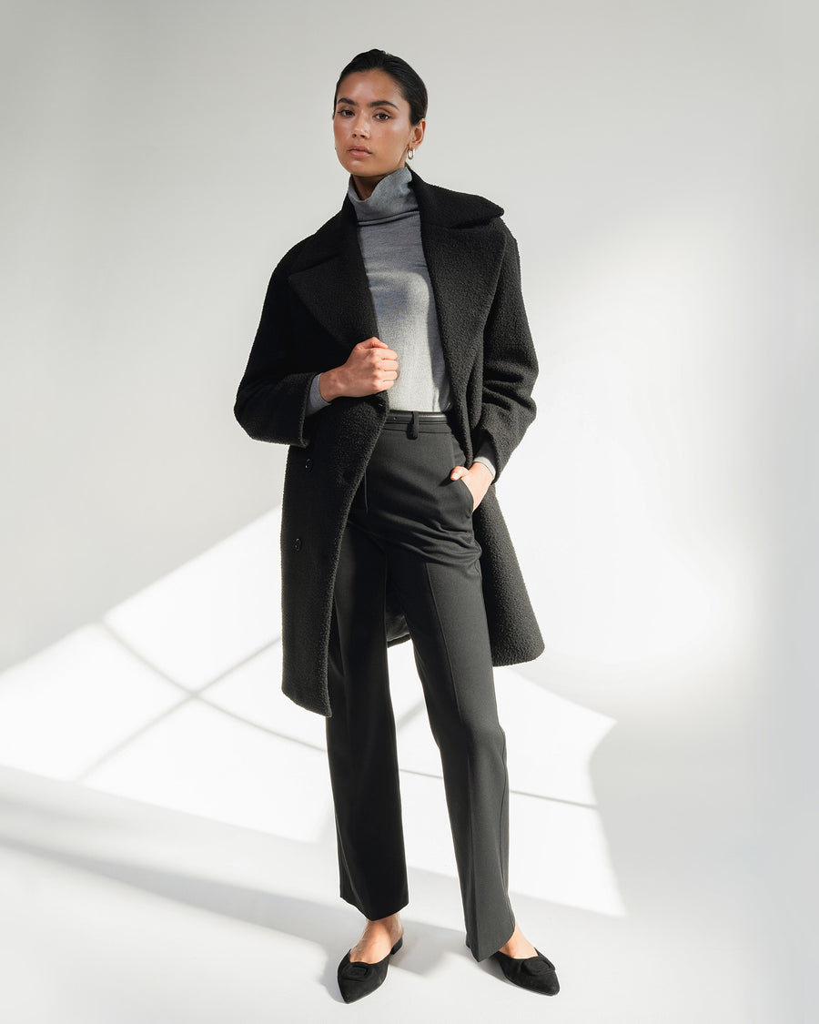 Zahra Boucle Yarn Coat