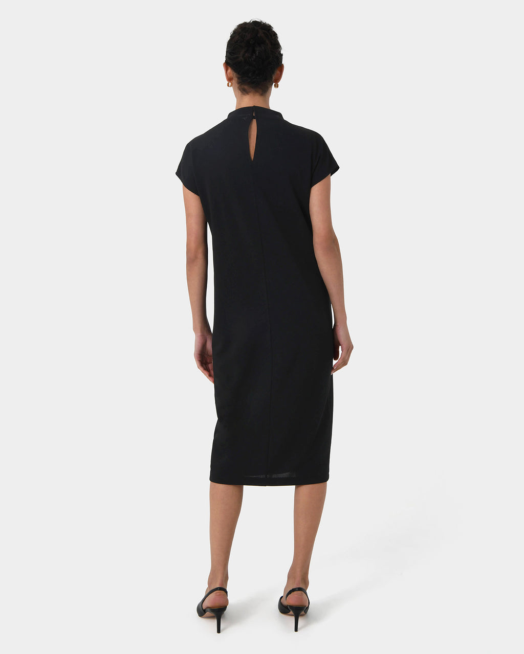 Michele Jersey Midi Dress in black — view 4