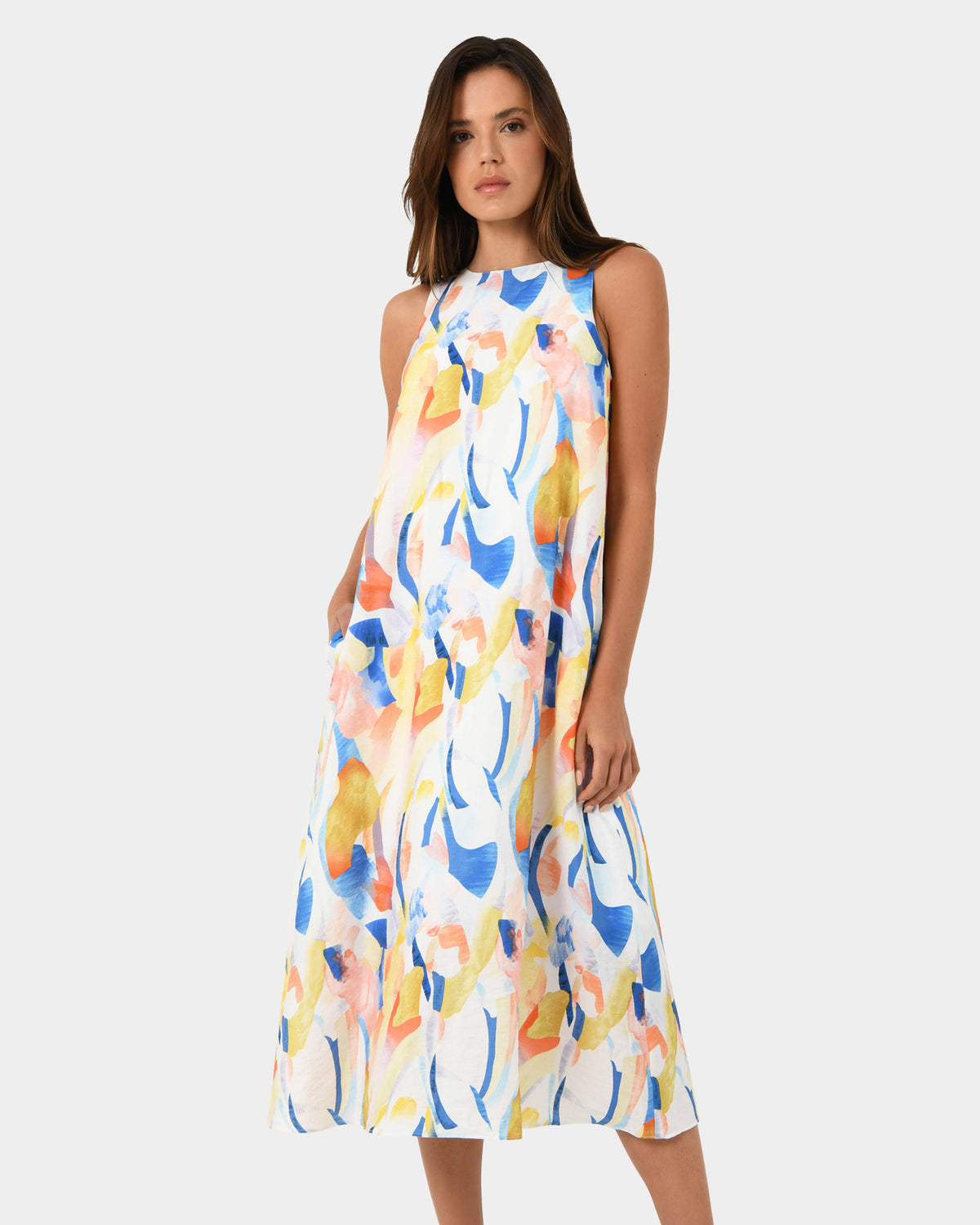 Myka A-Line Tie Waist Dress