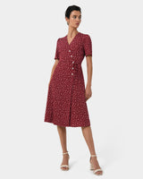 Amaya Printed Dress — full-length view