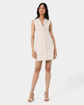 Valeria Buttoned Linen Dress