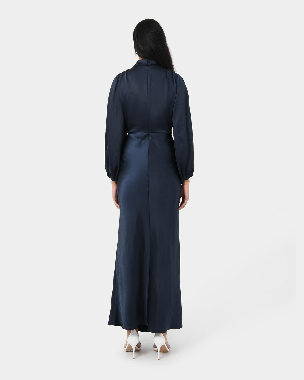 Whitney Satin Cowl Neck Dress