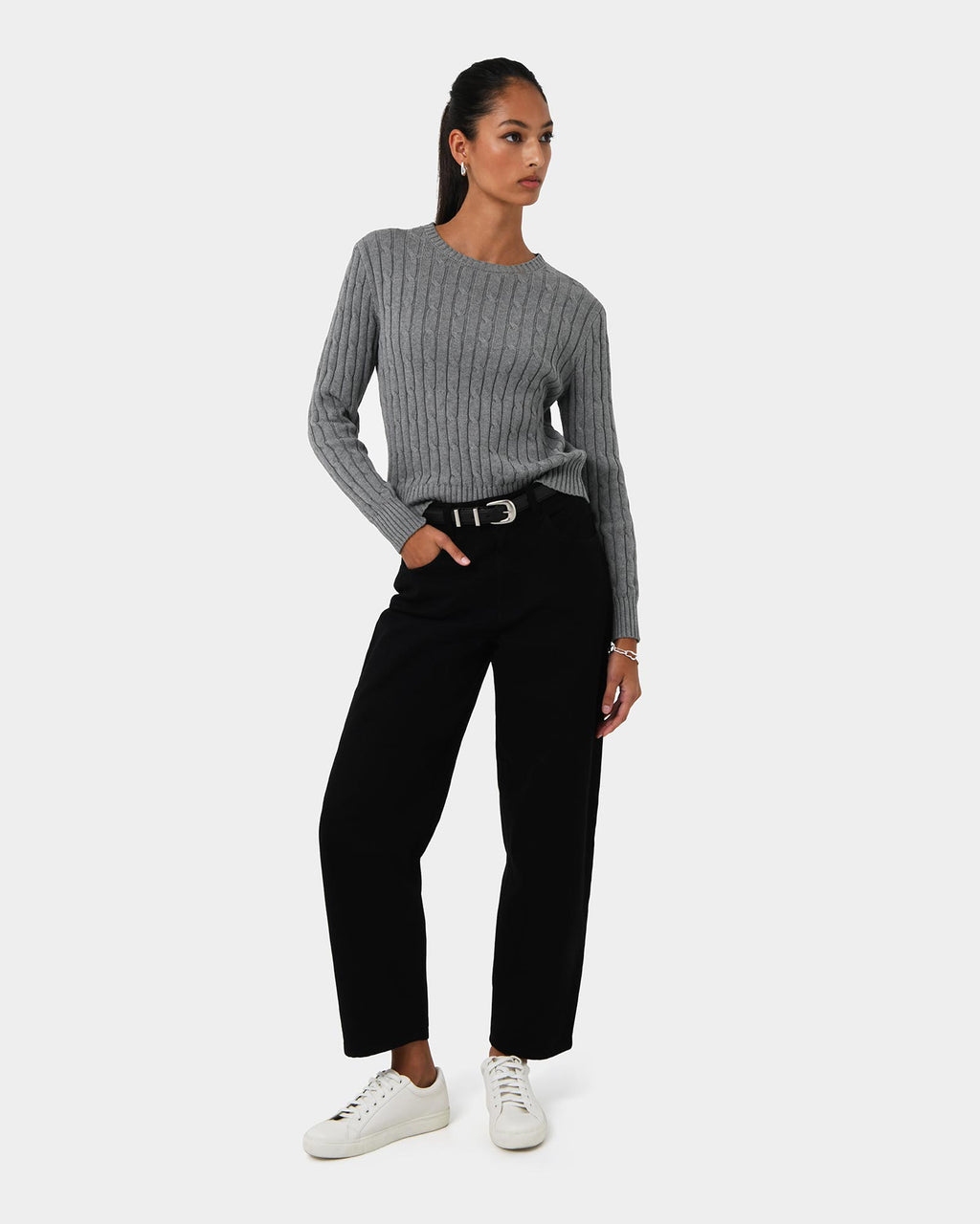 Juanita Cotton Cable Knit