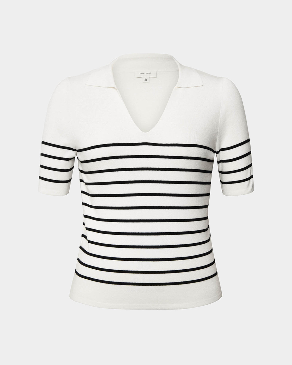 Kiki V-Neck Collar Stripe Top