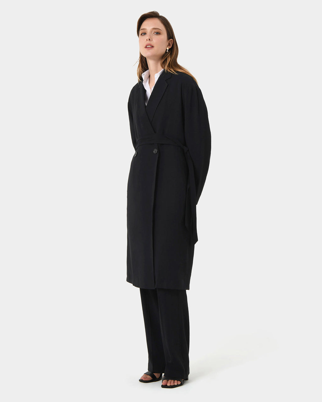Indiana Straight Leg Pants in black — full-length view 3
