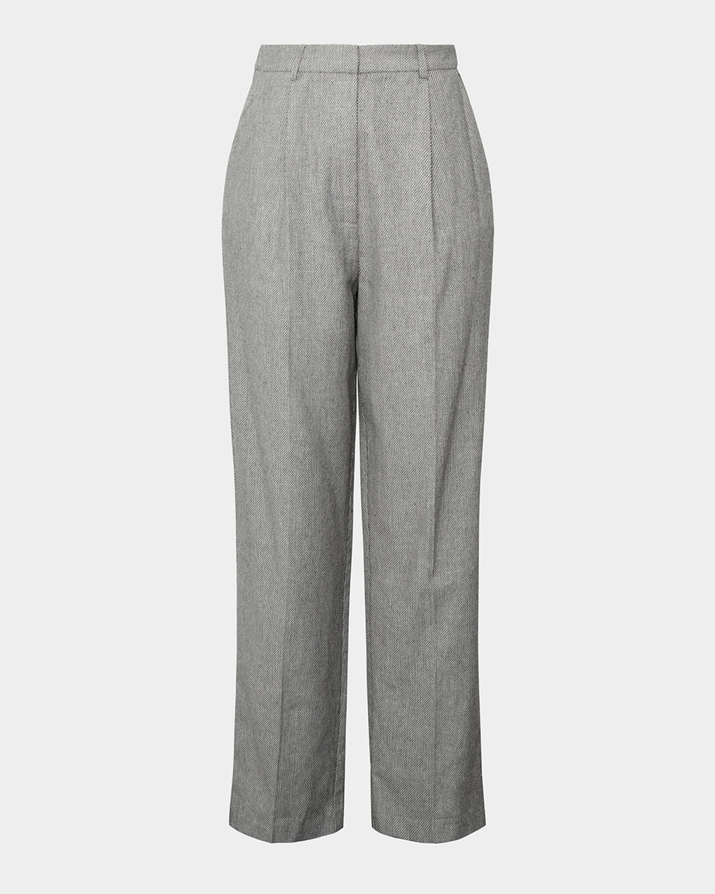 Adela Cotton Wide Leg Pants in grey — product-only view