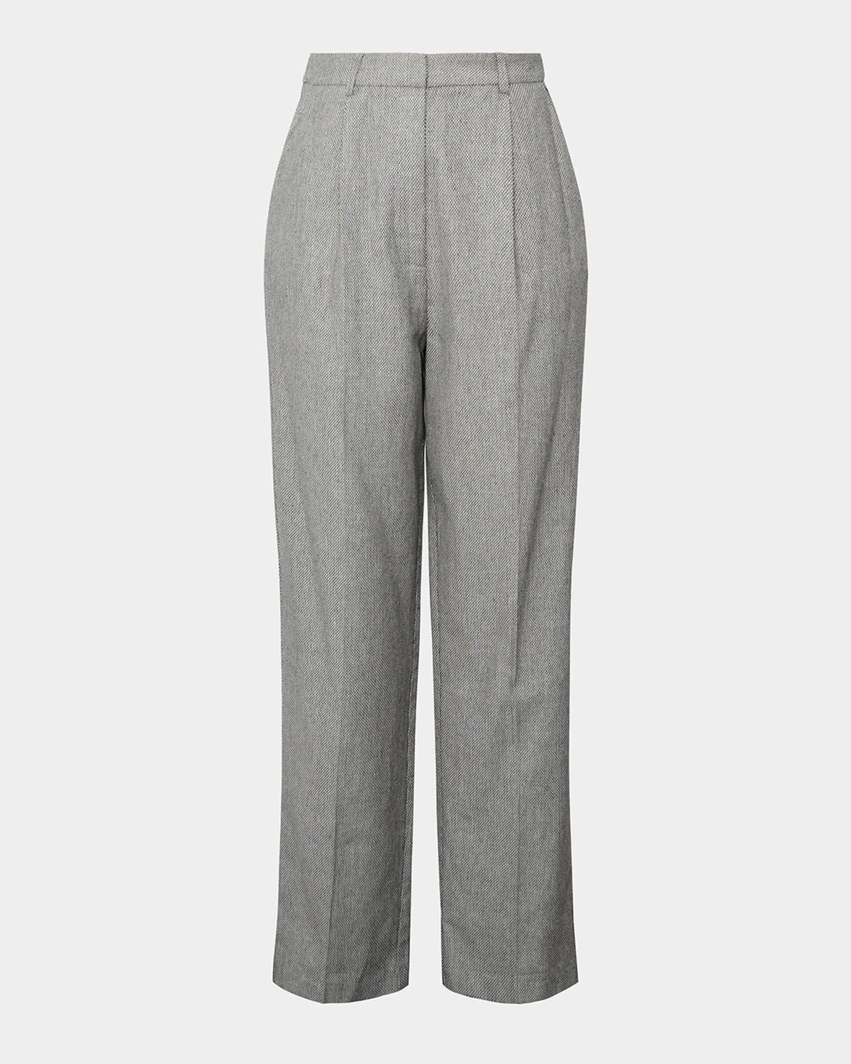 Adela Cotton Wide Leg Pants in grey — product-only view