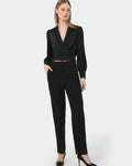 Rylan Tapered Pants in black — full-length view