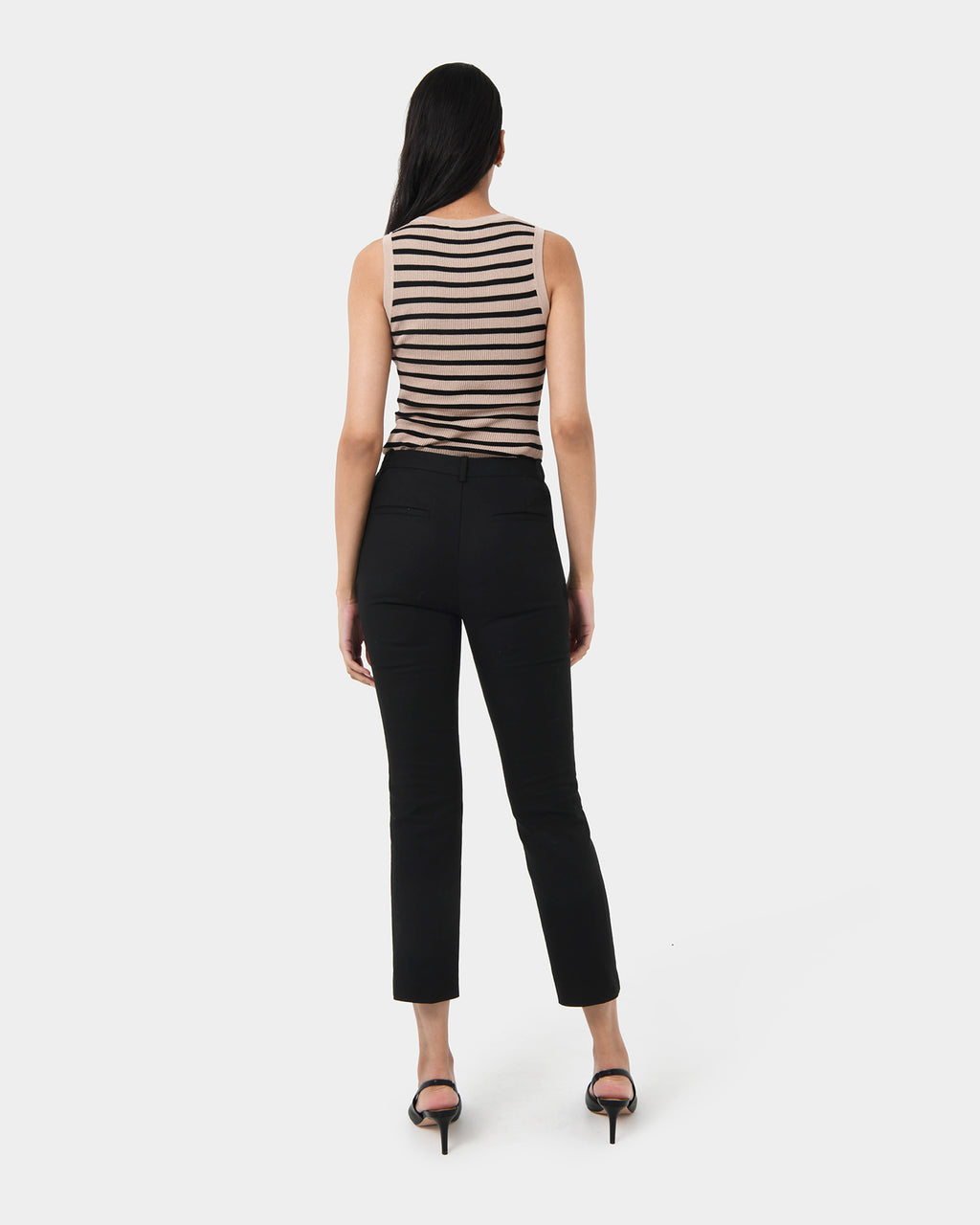 Hadley Straight Leg Pants in black — back view 2