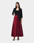 Zyla Satin Pleated Skirt