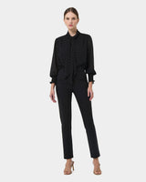 Marcella Polka Dot Tie Blouse