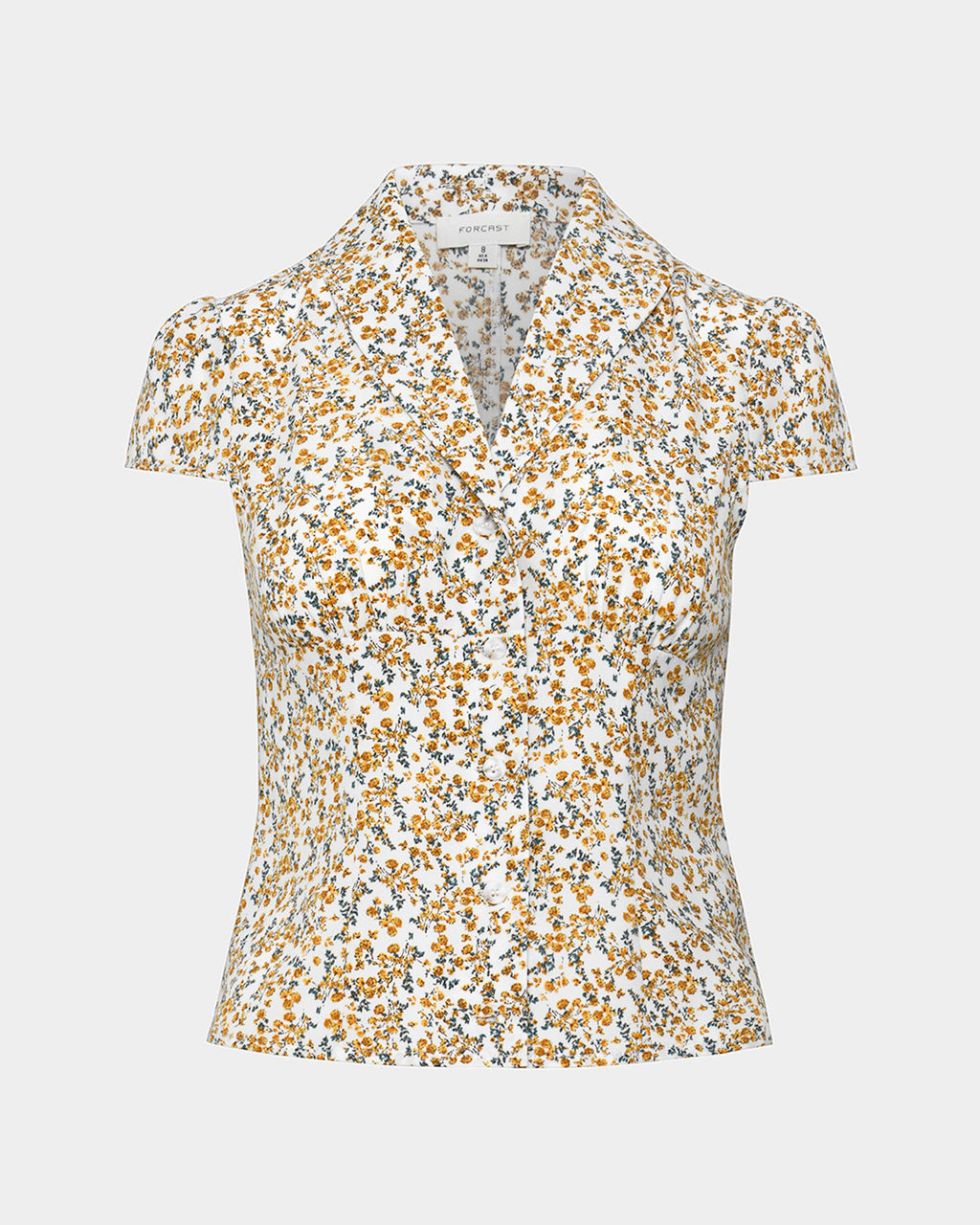 Roxanne Floral Cap Sleeve Top in multi — product-only view