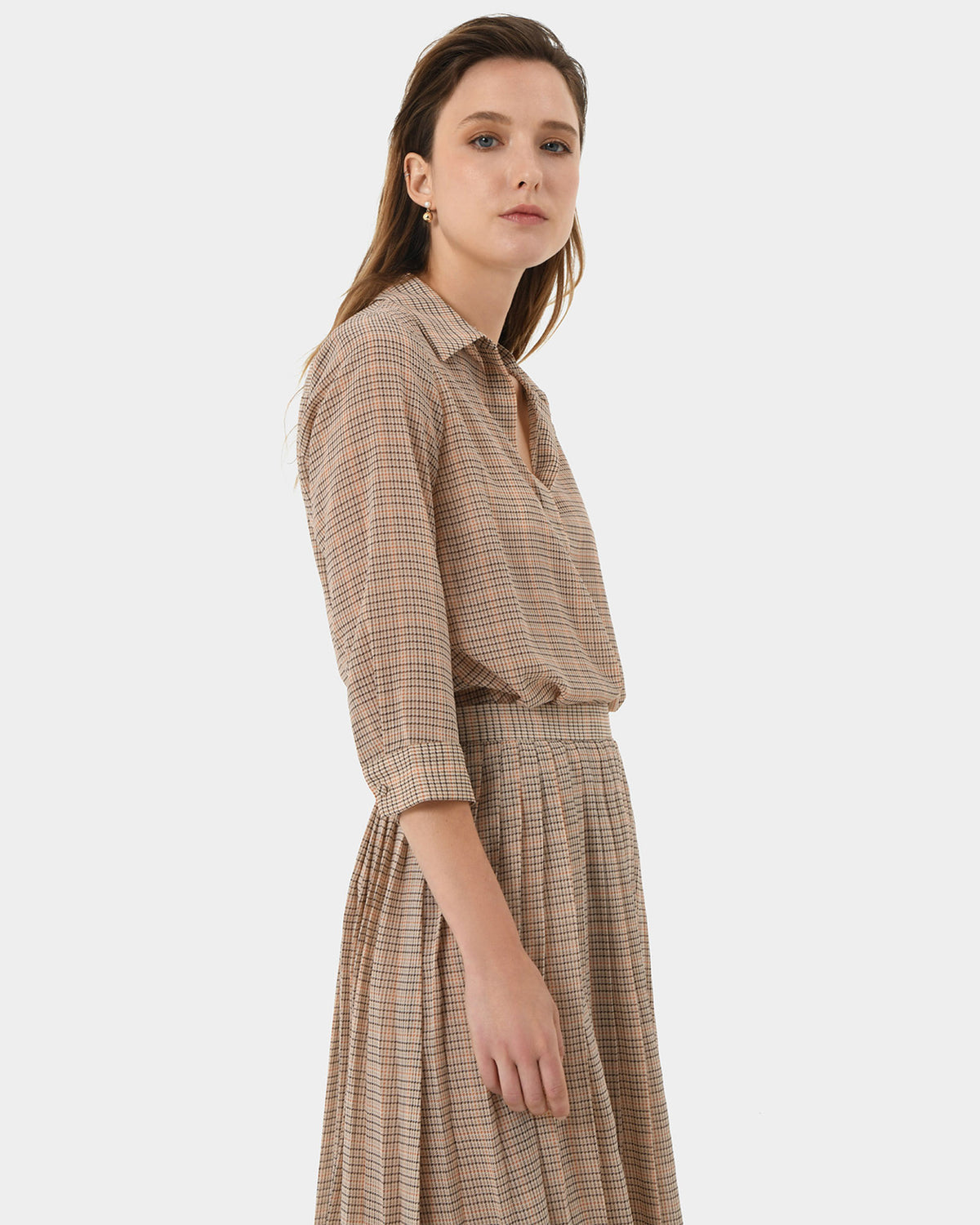 Martina Check Blouse